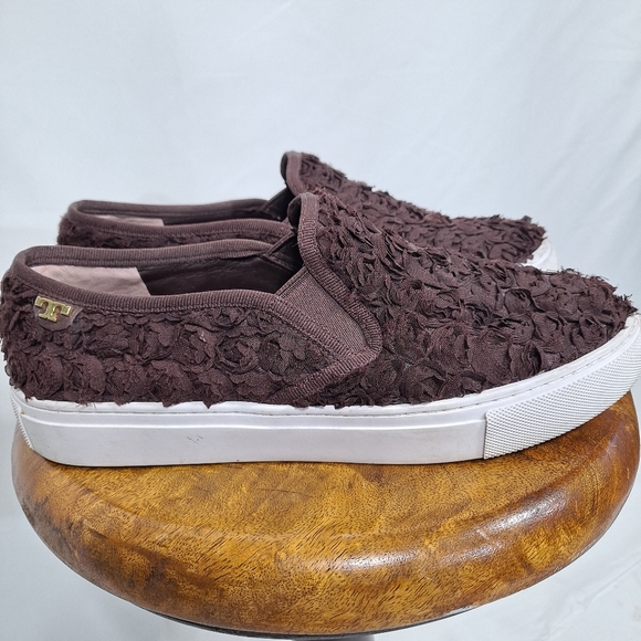 Tory Burch Brown Rosetta Slip On Shoes - Picture 6 of 11